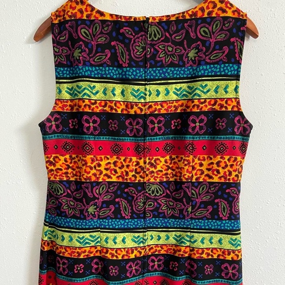 Sag Harbor Vintage Multicolor Patterned Dress - Picture 8 of 8